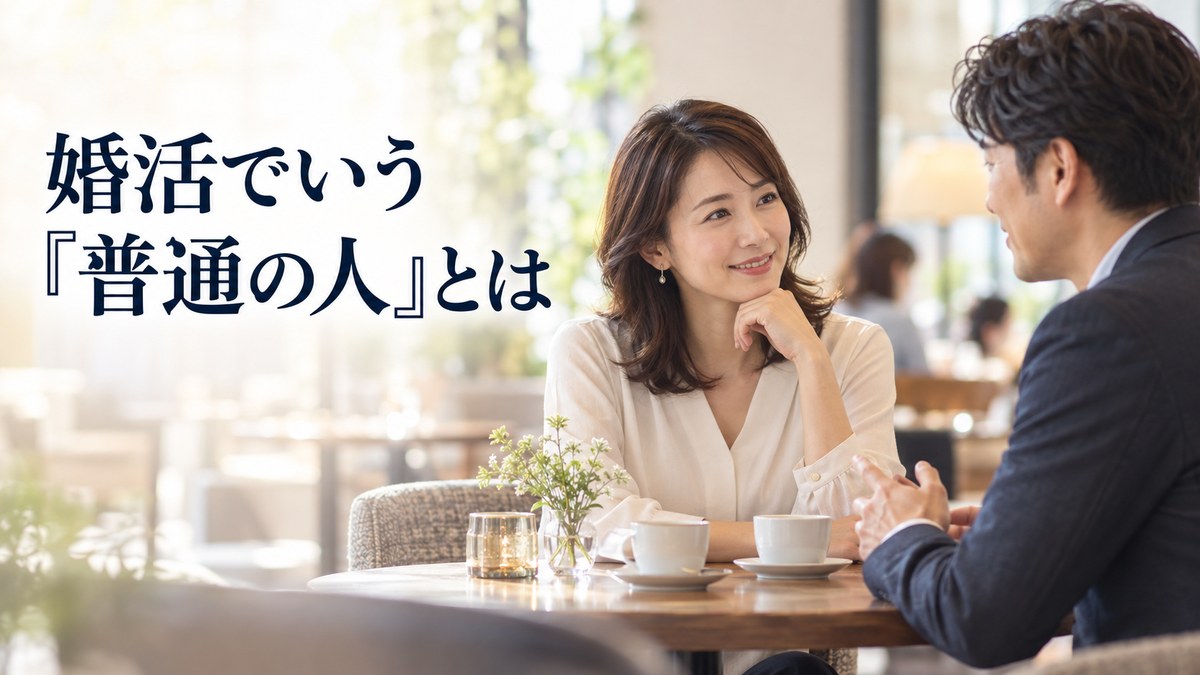 婚活でいう『普通の人』とは