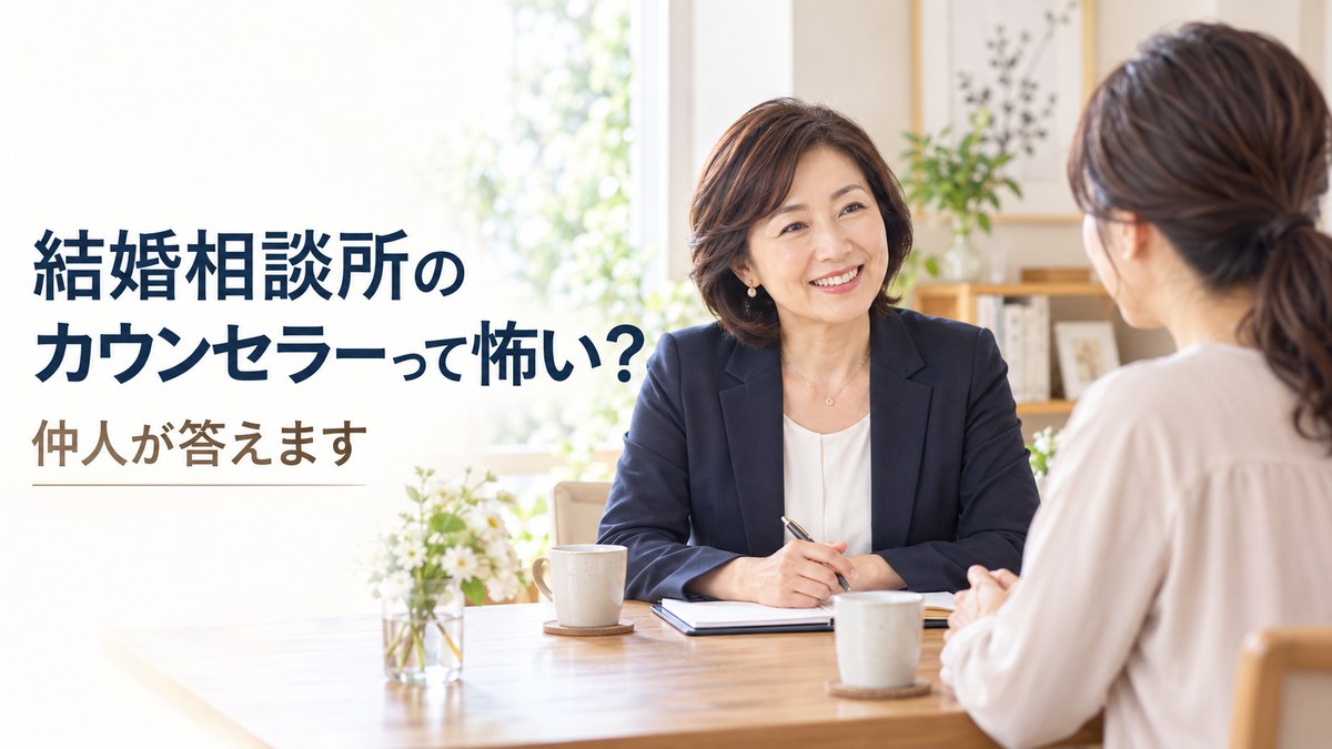結婚相談所のカウンセラーって怖い？仲人が答えます