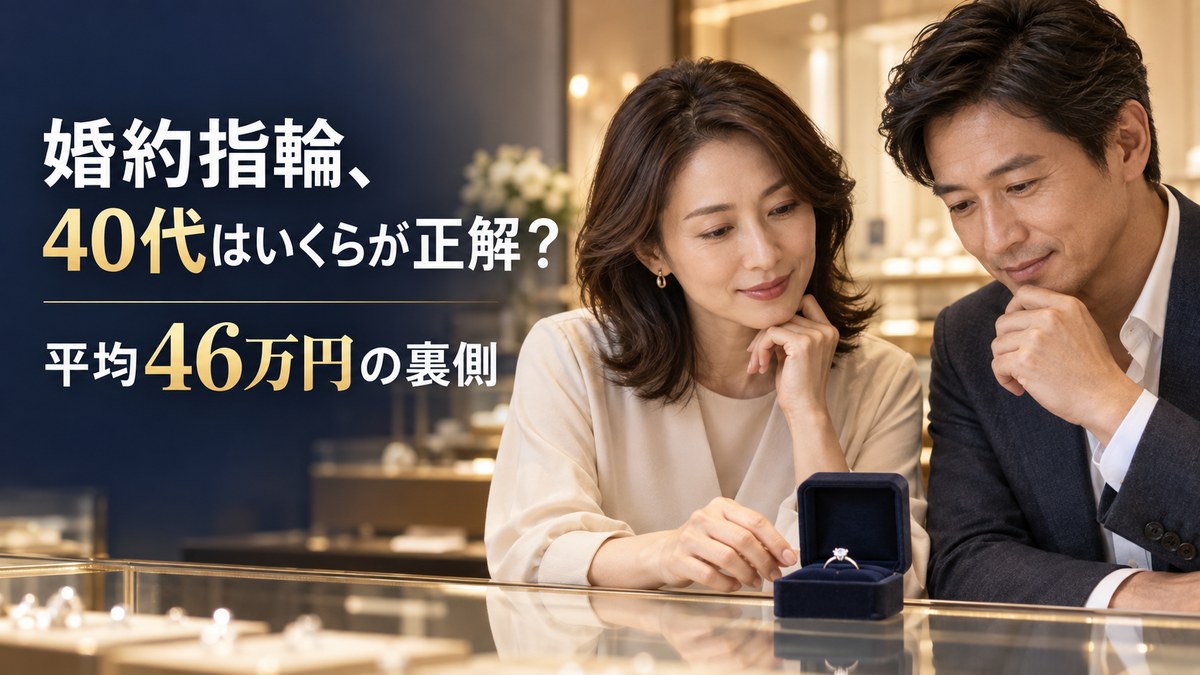 婚約指輪、40代はいくらが正解?平均46万円の裏側