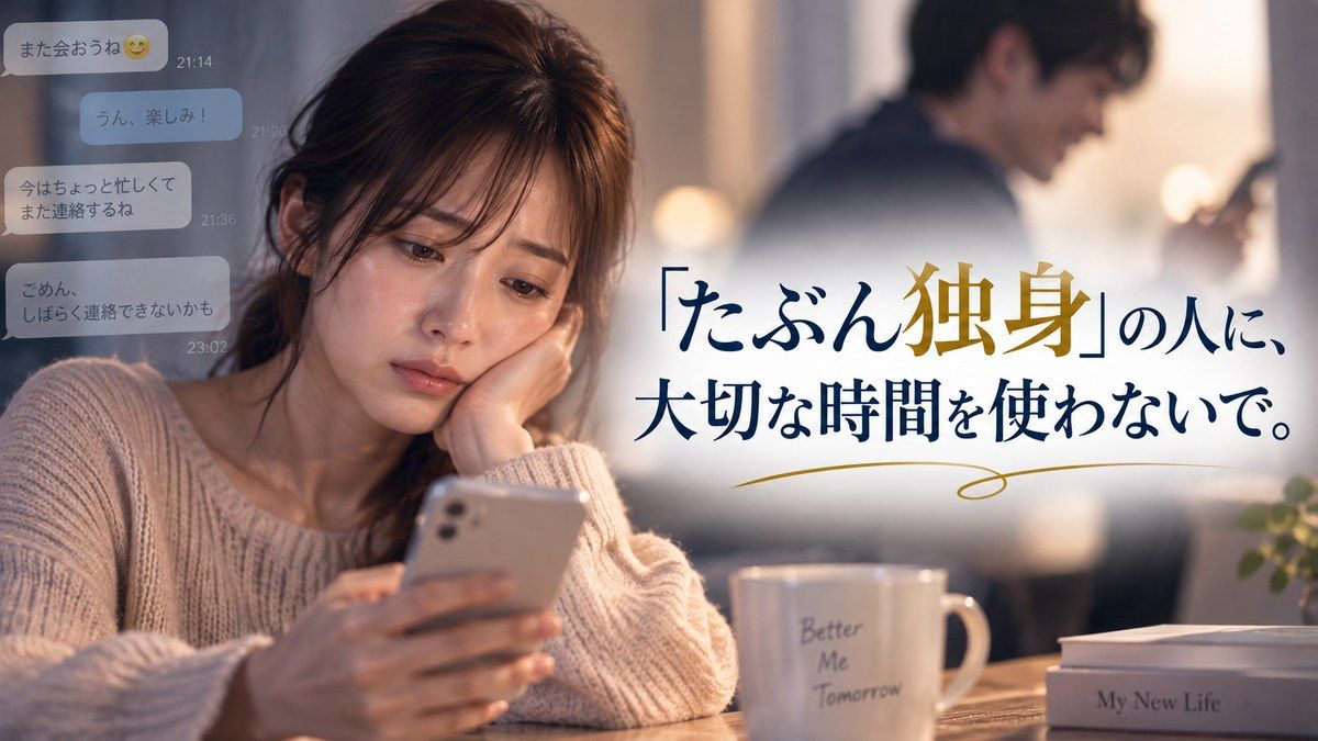 「たぶん独身」の人に、大切な時間を使わないで
