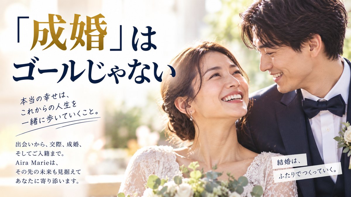 「成婚」はゴールじゃない