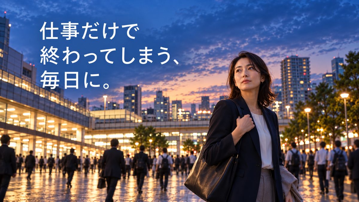 仕事だけで終わってしまう毎日に