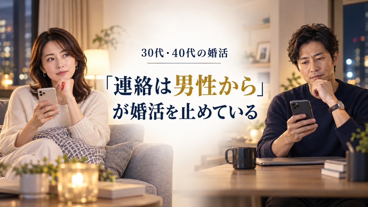 「連絡は男性から」が婚活を止めている