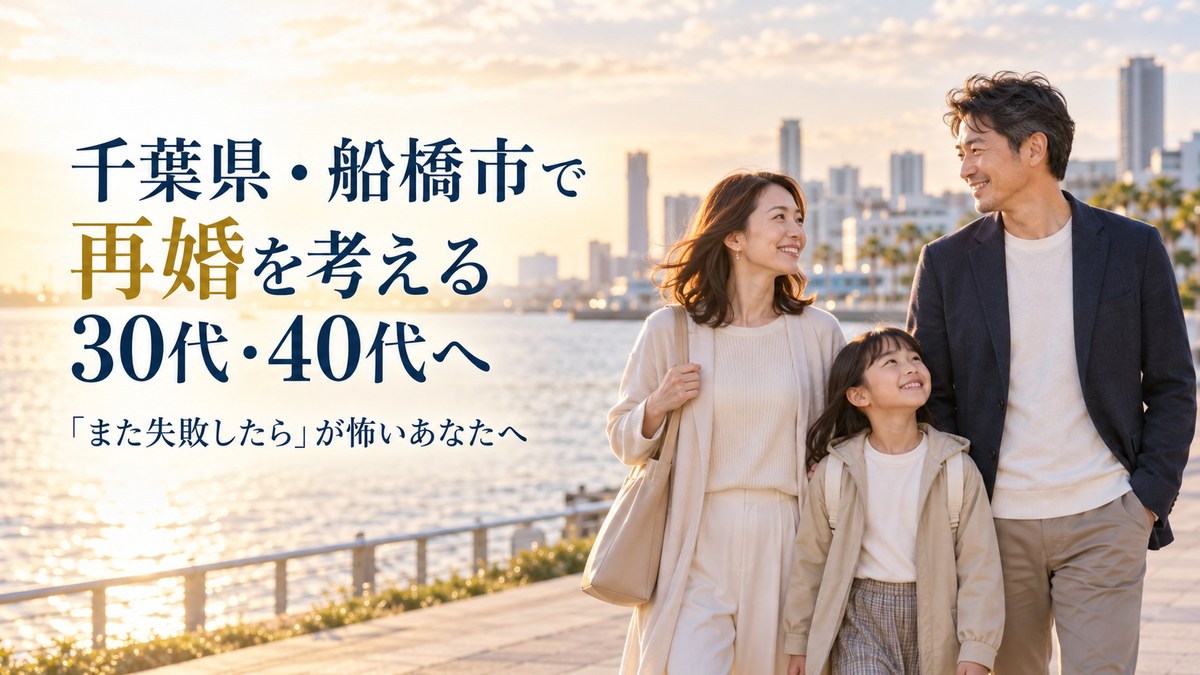 千葉県・船橋市で再婚を考える30代・40代へ