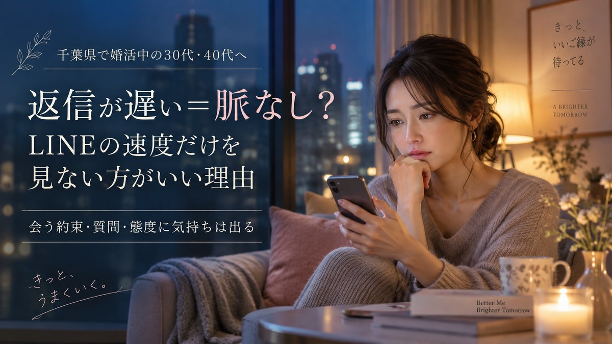 返信が遅い=脈なし?LINEの速度だけを見ない方がいい理由