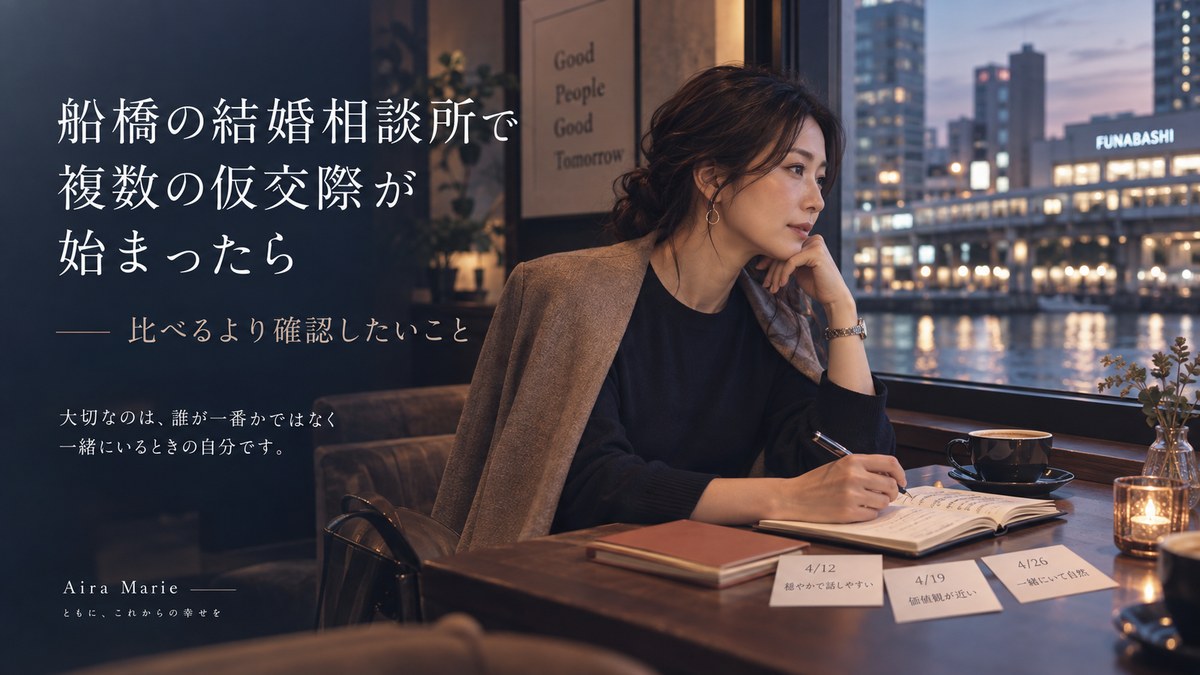 船橋の結婚相談所で複数の仮交際が始まったら｜比べるより確認したいこと