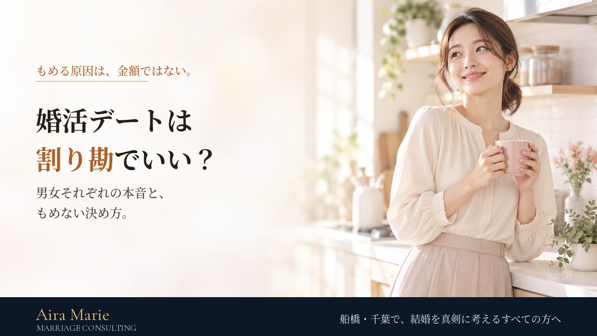 婚活デートは割り勘でいい？男女それぞれの本音と、もめない決め方