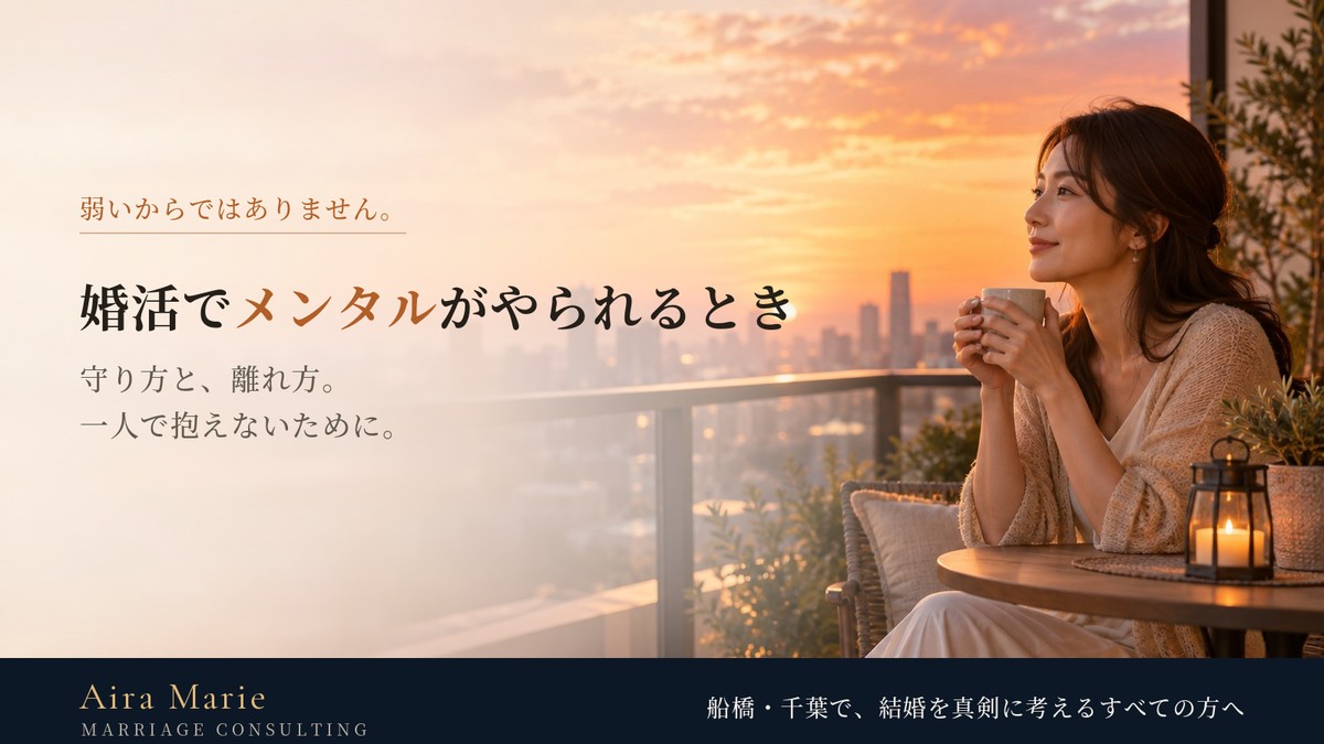 婚活でメンタルがやられるとき｜守り方と、離れ方