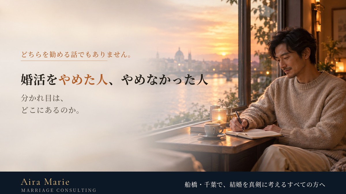 婚活をやめた人、やめなかった人｜分かれ目はどこか