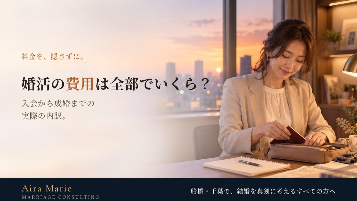 婚活の費用は全部でいくら?入会から成婚までの実際の内訳