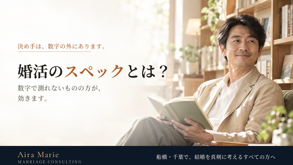 婚活のスペックとは?数字で測れないものの方が効きます