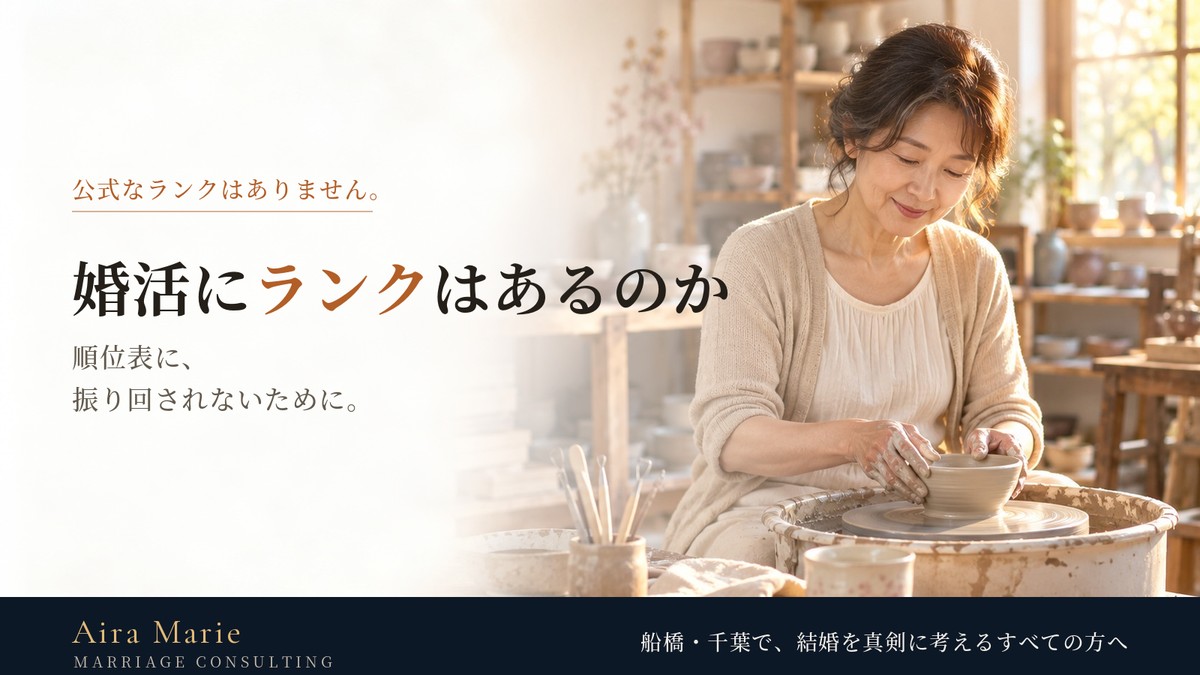 婚活にランクはあるのか｜順位表に振り回されないために