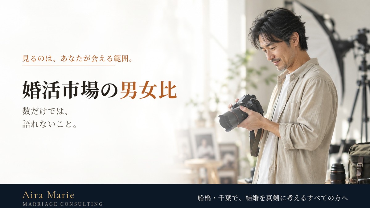 婚活市場の男女比|数だけでは語れないこと