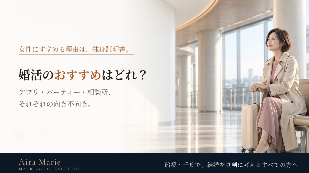 婚活のおすすめは？アプリ・パーティー・結婚相談所の向き不向き