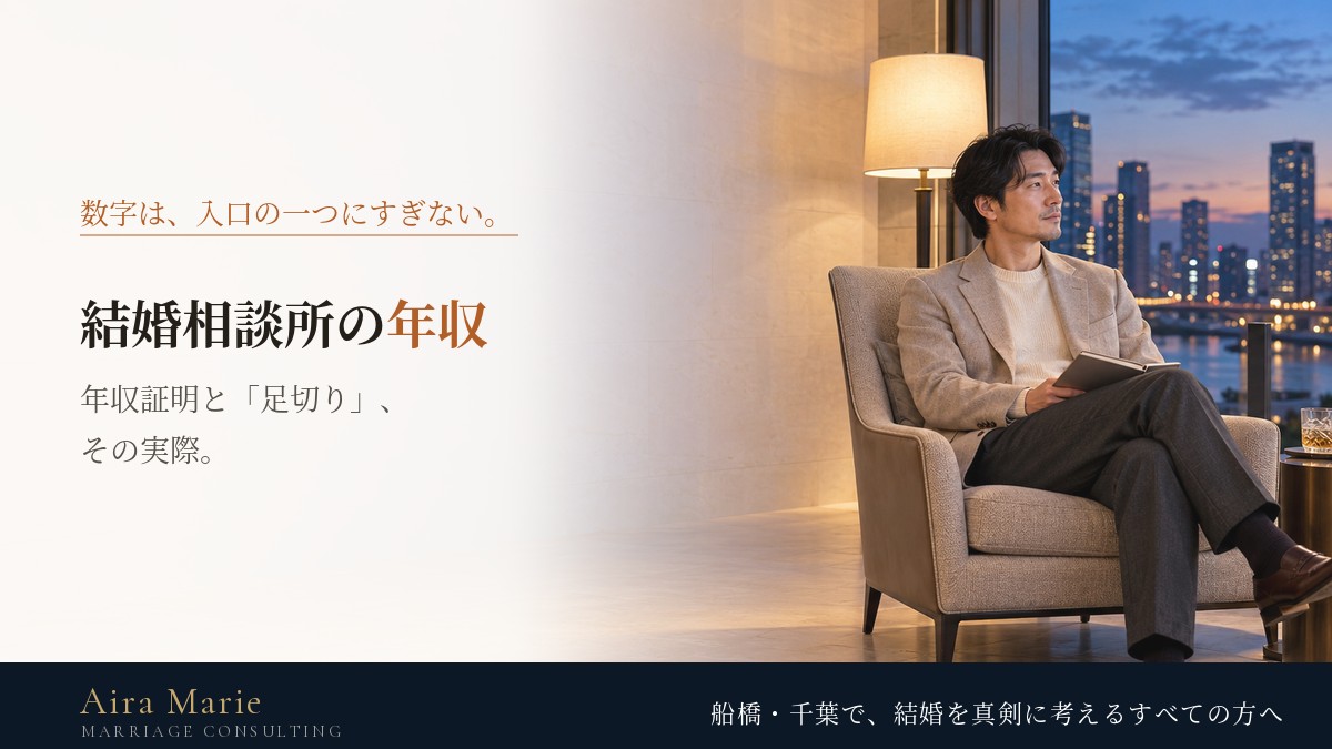 結婚相談所の年収|年収証明と「足切り」の実際、年収より見られること