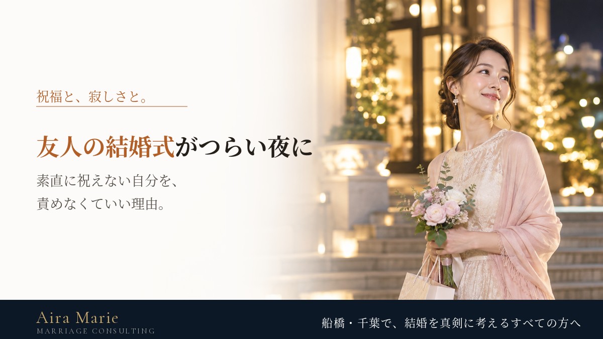 友人の結婚式がつらい｜30代・40代が帰り道に感じる気持ちと、婚活へのつなげ方