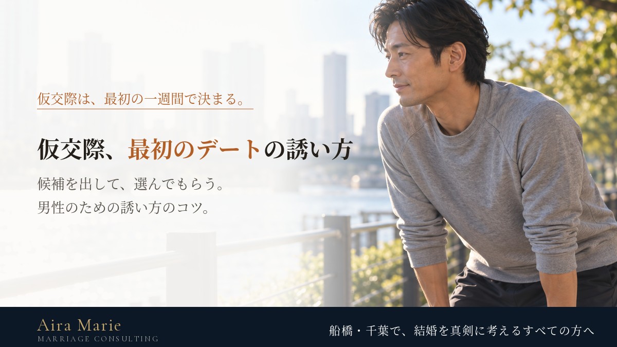 仮交際の最初のデートの誘い方｜男性がお見合い後に連絡するタイミングと文面のコツ