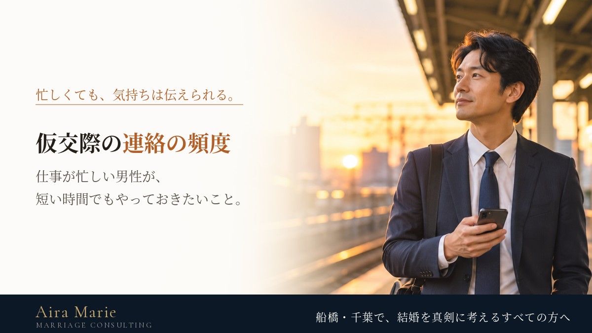 仮交際の連絡の頻度はどのくらい？｜仕事が忙しい男性が、短い時間でもやっておきたいこと